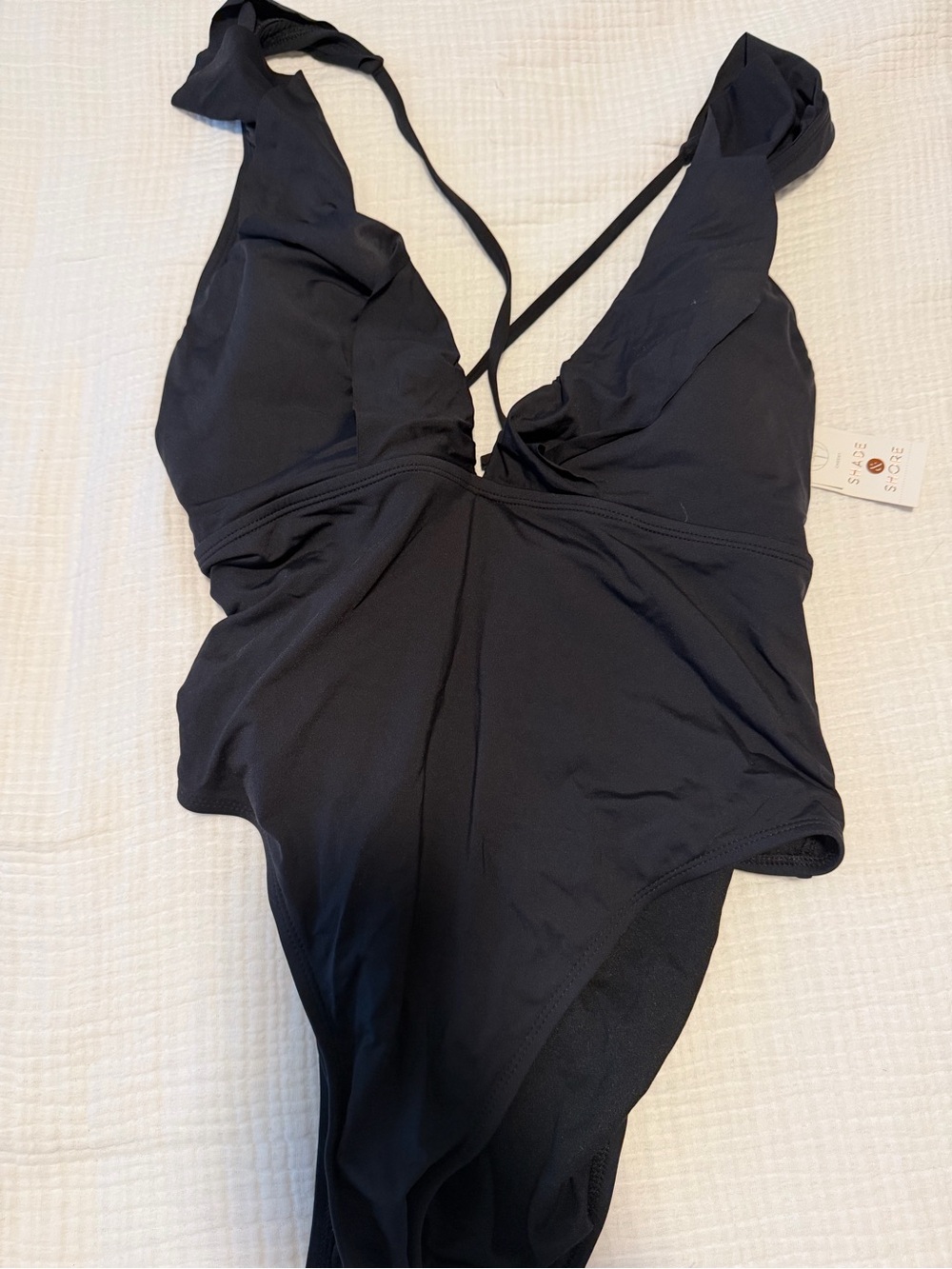 Shade & Shore Black One-Piece Swimsuit